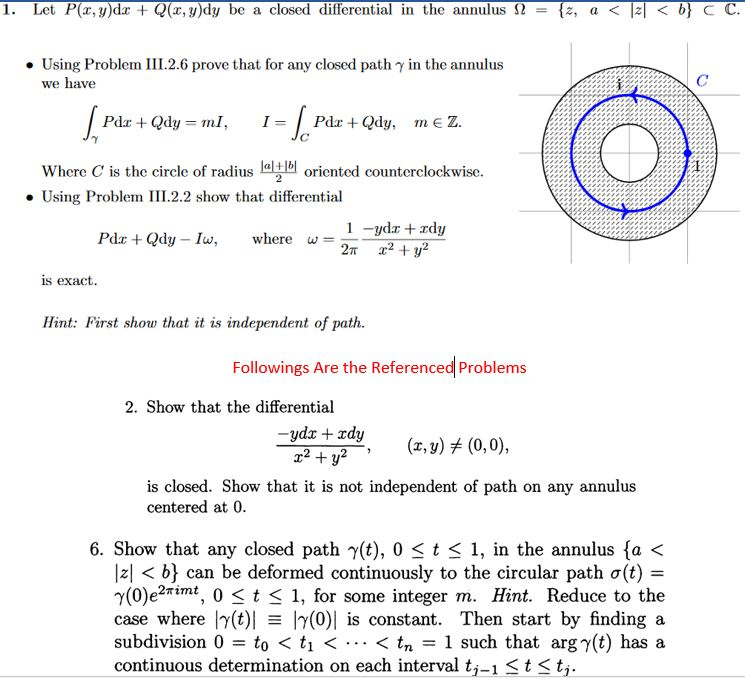 Solved 1 Let P X Y Dz Q Z Y Dy Be A Closed Differentia Chegg Com