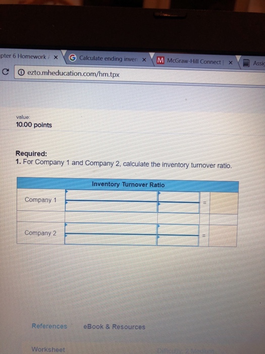 Connect Chapter 6 Homework Assignment Needs Suppose A Chegg 