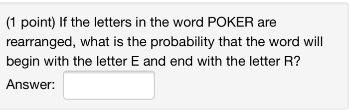 Word for poker stake 4 letters download