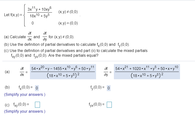 Solved 3xy 10xy Xy 0 0 6 Let F X Y 18x10 5y X Y 0 0 Chegg Com