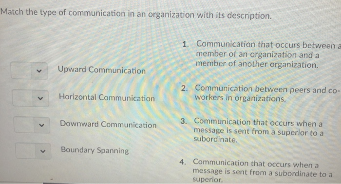 different types of communication in an organisation