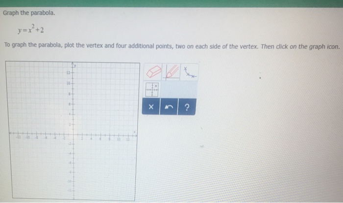 Solved Graph The Parabola Y X 2 2 To Graph The Parab Chegg Com