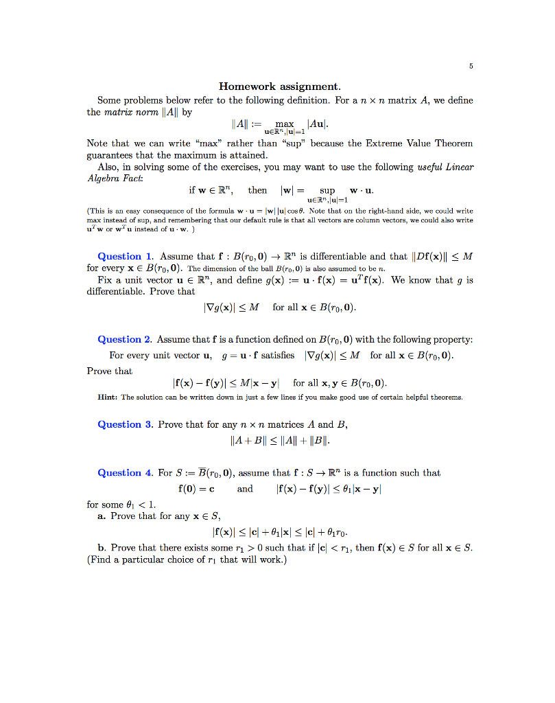 Homework Assignment Some Problems Below Refer To T Chegg Com