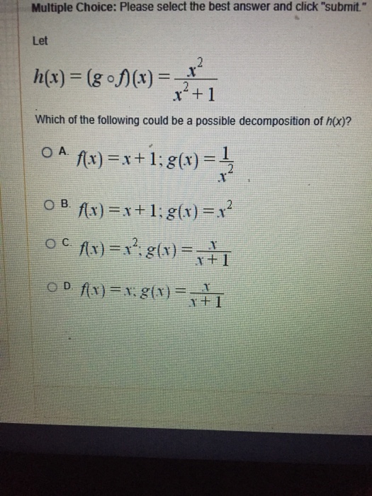 Solved Multiple Choice Please Select The Best Answer And Chegg Com