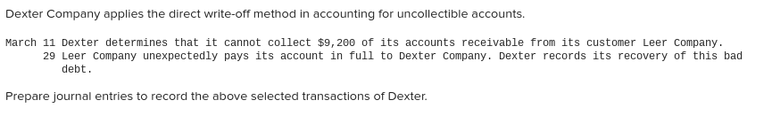 Solved > 1.1.In-class exercise: Accounts receivable and bad debts  from Chapter 7 Problem PA 1 | ScholarOn