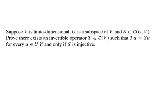 Solved Suppose V Is Finite Dimensional U Is A Subspace O Chegg Com