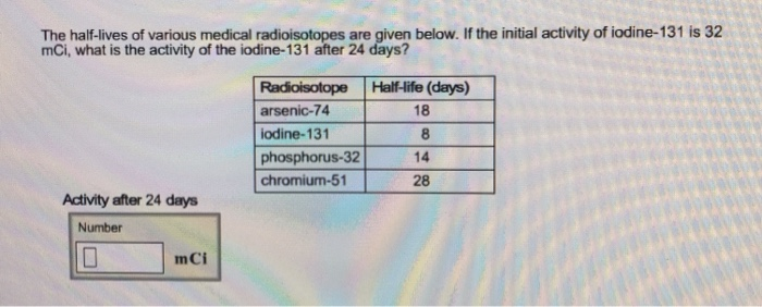 Radioisotopes homework answers image
