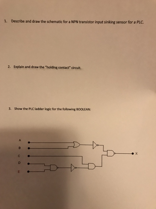Solved 1 Describe And Draw The Schematic For A Npn Trans