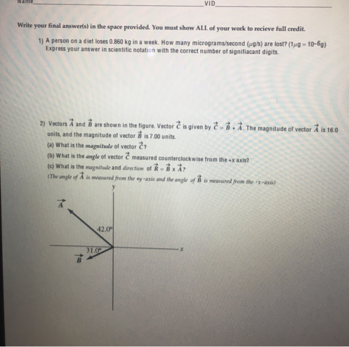 Solved 4 The Velocity Vector Of A Particle In A Particle Chegg Com