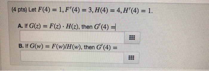 Solved 4 Pts Let F 4 1 F 4 3 H 4 4 H 4 1 Chegg Com