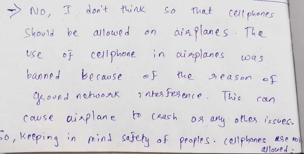 Tdont tunk so hat Celt phones No, Should be allowed on aiaPlanes. TR use cellphone in cuipl banned because Ftue e a son anes