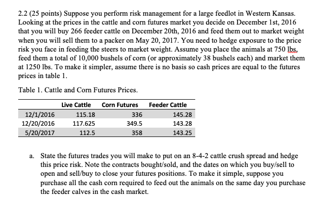 2 2 25 Points Suppose You Perform Risk Managemen Chegg Com