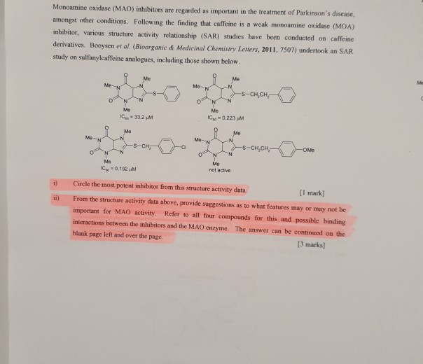 Explain The Following With The Aid Of Structures A Chegg Com