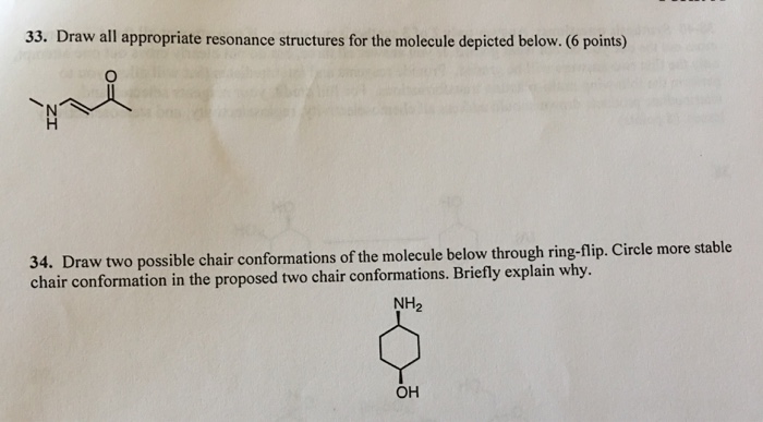 Solved Draw All Appropriate Resonance Structures For The Chegg Com