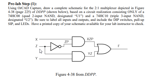 Solved: Pre-lab Step (1): Using OrCAD Capture, Draw A Comp