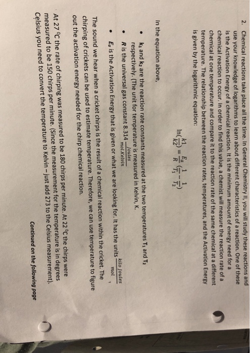 Solved: B) Using The Equation From Question 6, Solve For K... | Chegg.com