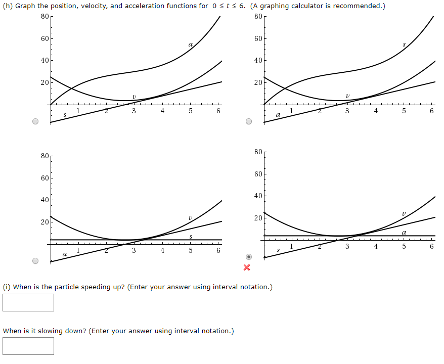 Solved H Graph The Position Velocity And Acceleration Chegg Com