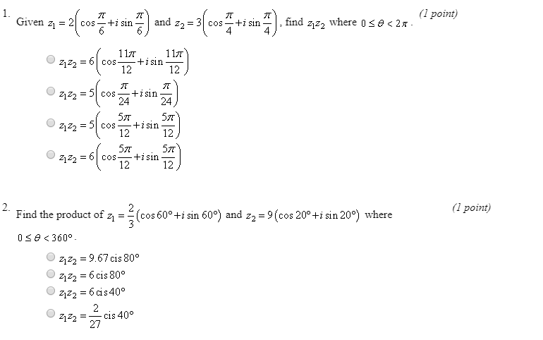 Решите cos i. Sin2z комплексные числа. Z1 2 cos п/3+i sin п/3 z1z2. Z1 1+2i z2 1+i корень3. Cos z комплексные числа.