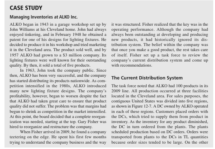 Managing inventories at alko inc case study solution excel 05 image