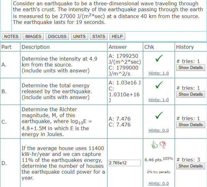 Solved Consider An Earthquake To Be A Three Dimensional W Chegg Com