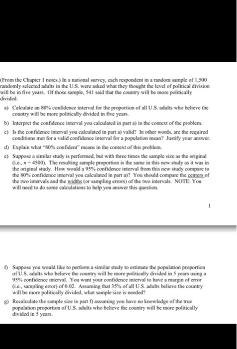 how to calculate margin of error with only confidence interval