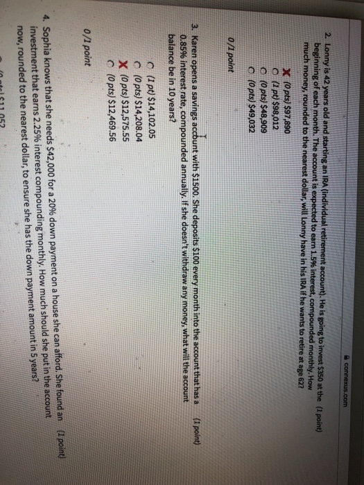 Solved 2 Lonny Is 42 Years Old And Starting An Ira Chegg Com