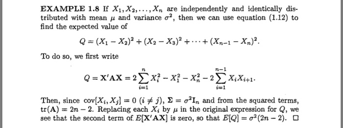 Solved Example 1 8 If X1 X2 Are Independently And Chegg Com