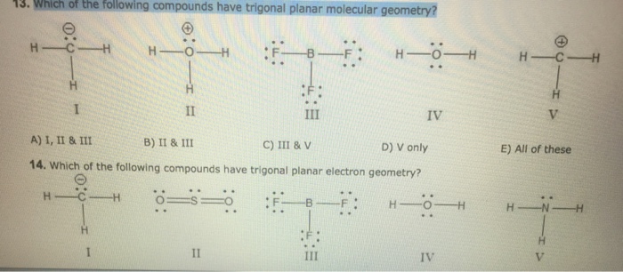 molecular geometry trigonal planar