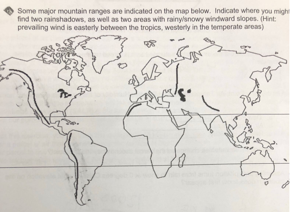 major mountain ranges of the world