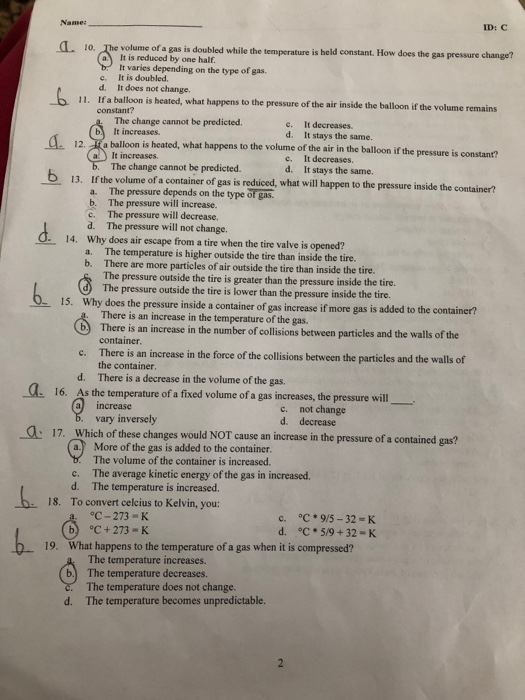 Solved Can you tell me if my answers to these multiple | Chegg.com