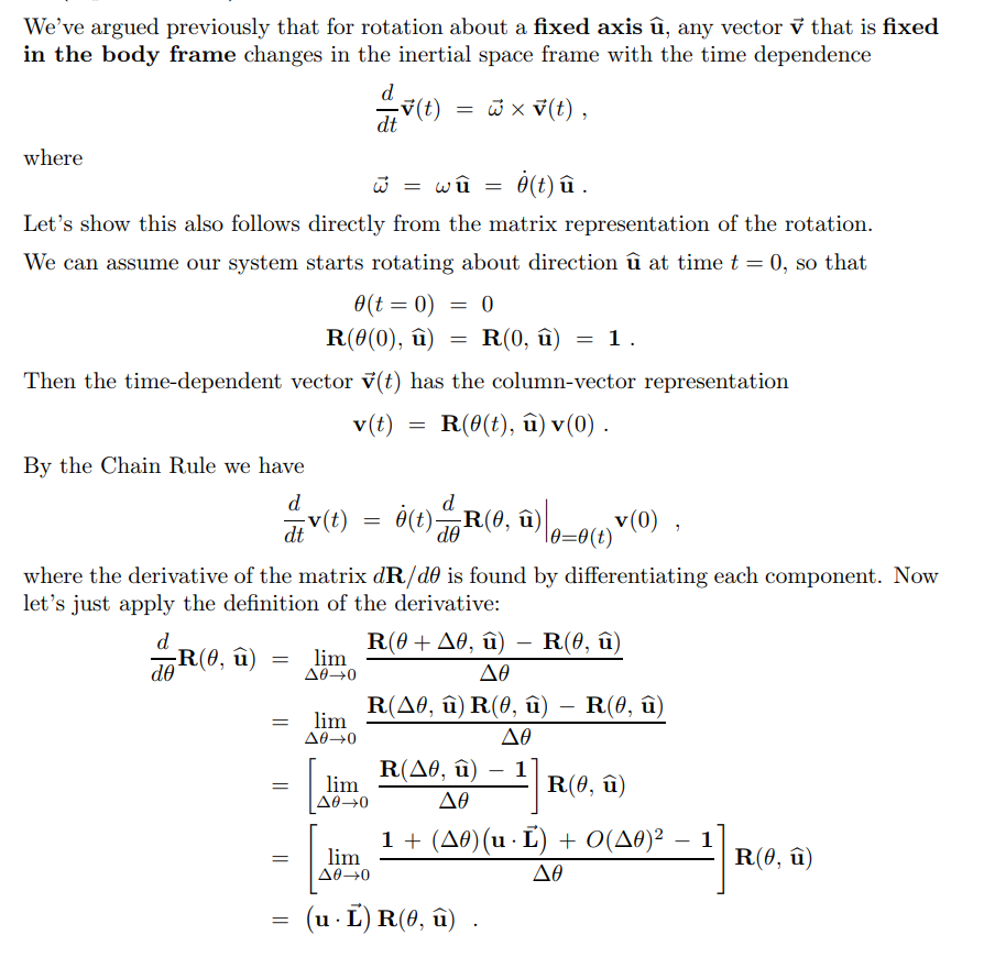 We Ve Argued Previously That For Rotation About A Chegg Com