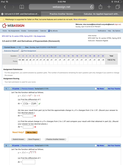 😍 Webassign answers calculus 3. Solved: snipe.fm Calculus II Section 6.