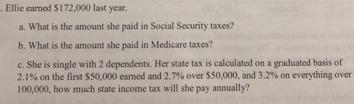 Solved Social Security 6 2 With A Ceiling Of 128 400 Me