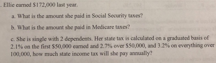 Solved Social Security 6 2 With A Ceiling Of 128 400 Me