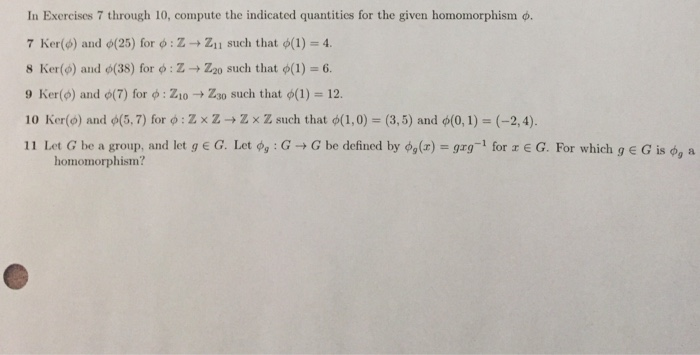 Solved In Exercises 7 Through 10 Compute The Indicated Q Chegg Com