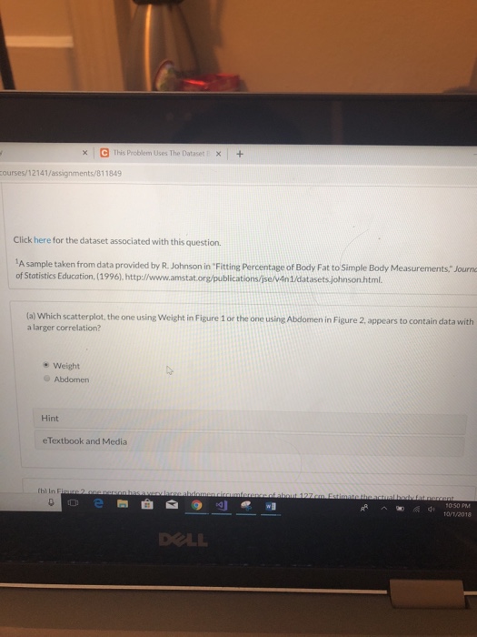 Solved Xc This Problem Uses The Datasetx Es 12141 Assign