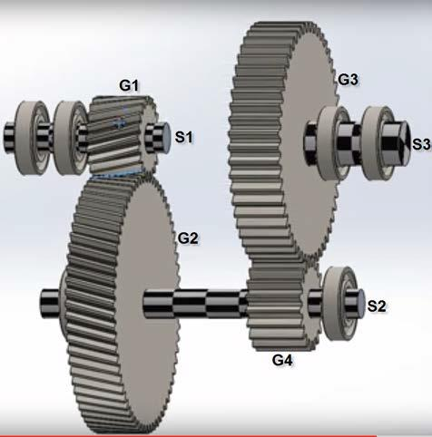 Solved The simple gear box shown in figure is being