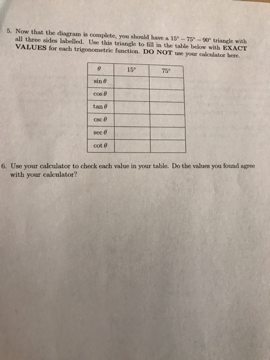 Solved 5 Now That The Diagram Is Complete You Should Have Chegg Com