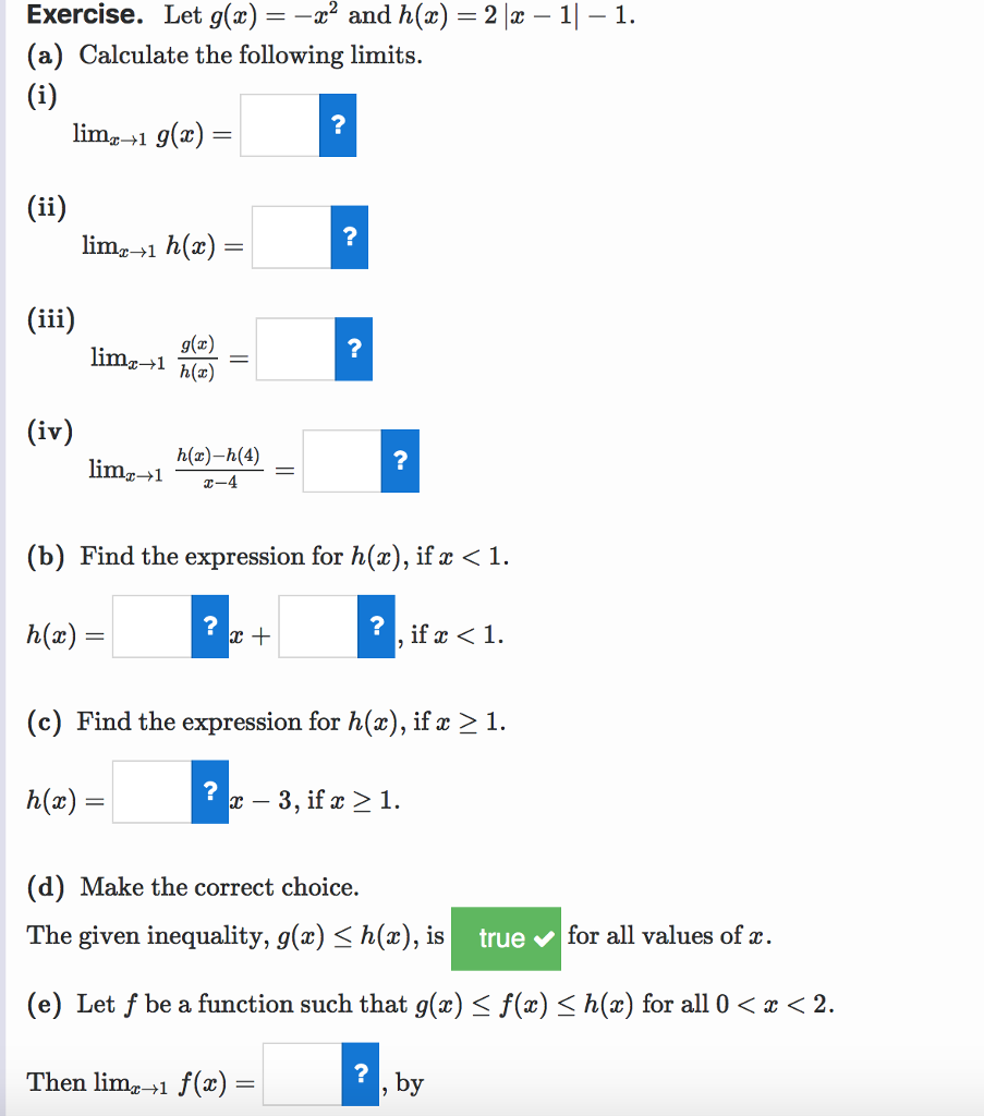 Solved Exercise Let G X And H X 2 A Calculate The F Chegg Com
