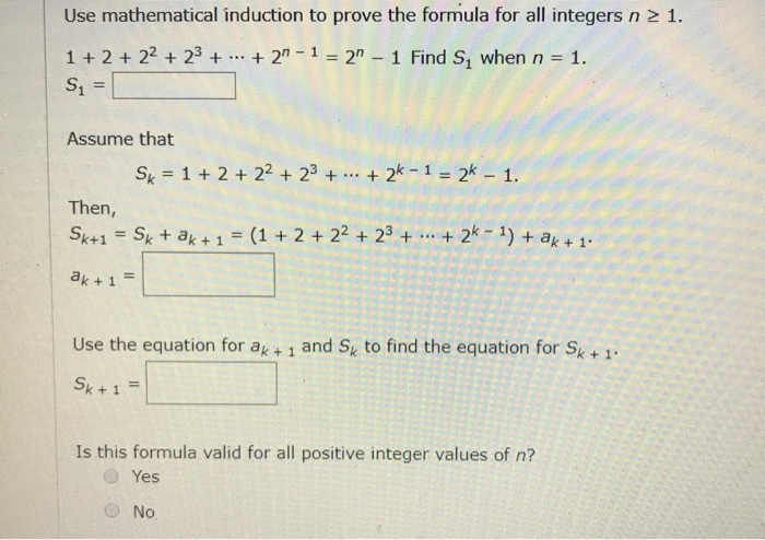 Solved Use Mathematical Induction To Prove The Formula For Chegg Com