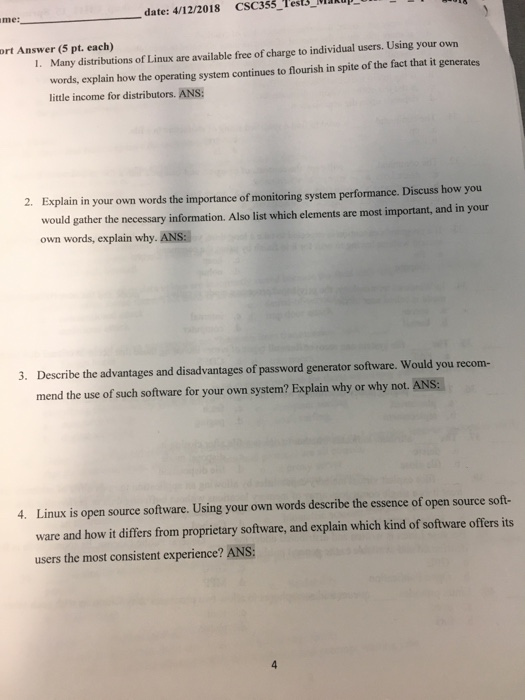 Solved Date 4 12 2018 Csc355 Tests Iakup Ort Answer 5 P Chegg Com