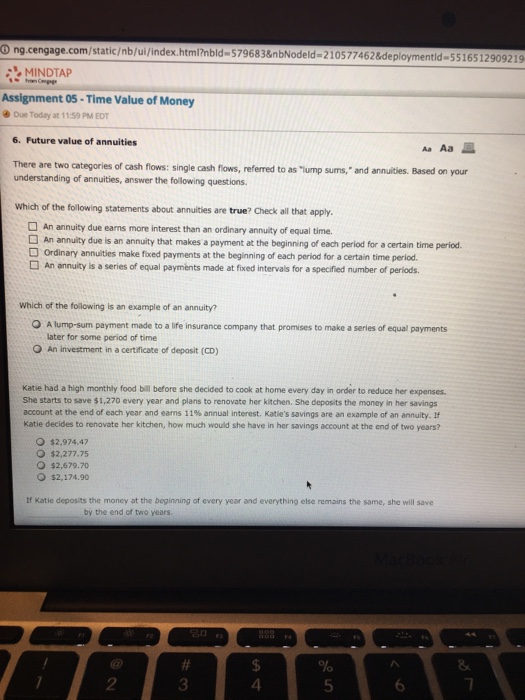 Solved: There Are Two Categories Of Cash: Flows: Single Ca ...