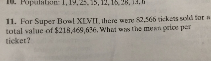 Solved 10. Population: 1,19,25, 15, 12, 16, 28, 13, 6 11.