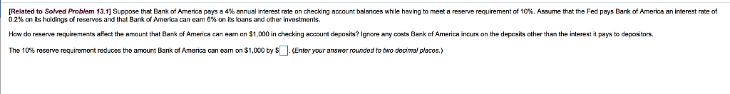 Solved Related To Solved Problem 13 1 Suppose That Bank O