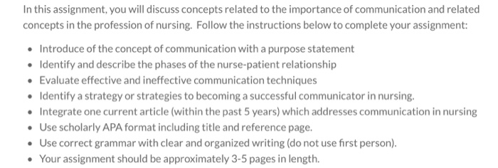 importance of communication in nursing