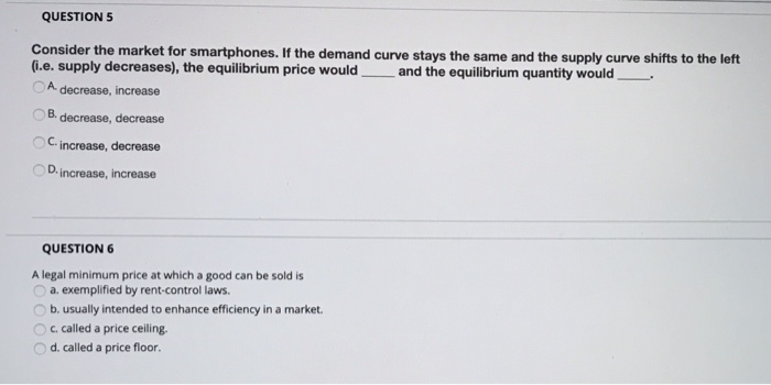 Solved Question1 Suppose Equilibrium Price Is 3 Per Bask