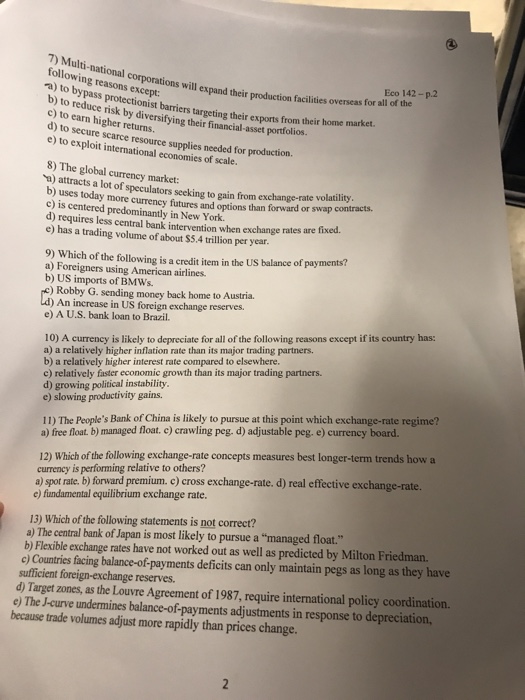 Solved 7 Multi National Corporations Will Expand Their P - 