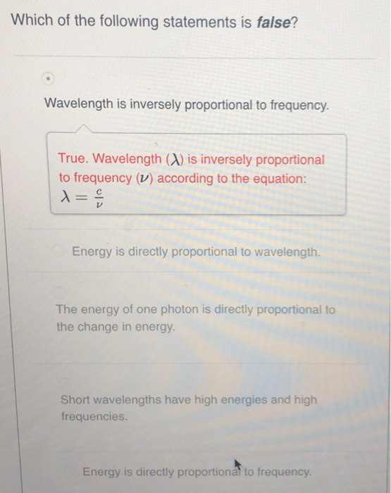 Solved Which of the following statements is false? | Chegg.com