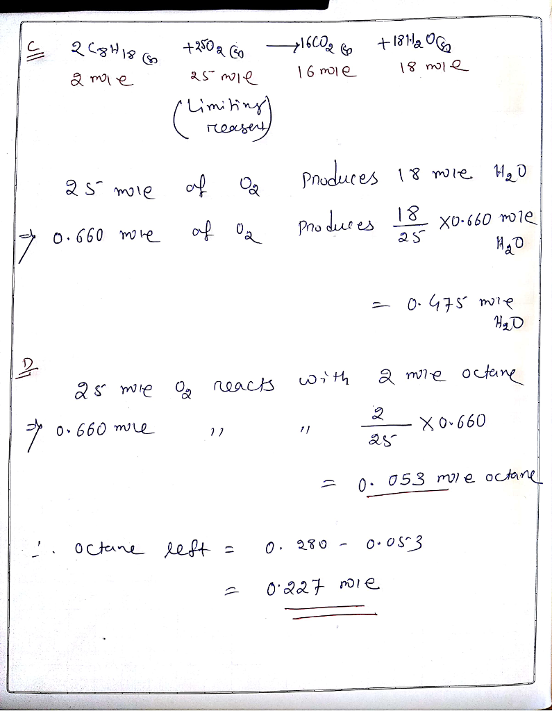 OneClass: Part A Determine The Balanced Chemical Equation For This Reaction. C8H18(g)+O2(g)?CO2(g)+H2... OneClass: Part A Determine The Balanced Chemical Equation For This Reaction. C8H18(g)+O2(g)?CO2(g)+H2...