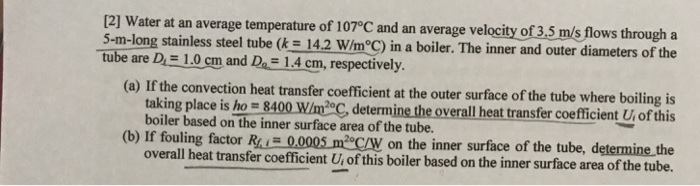 Solved: 3 A Long Thin-walled Double-pipe Heat Exchanger ...